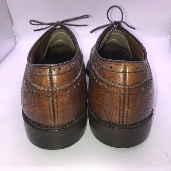 Alan McAfee London Commando 9 A AA Brown Pebbled L - Picture 8 of 14